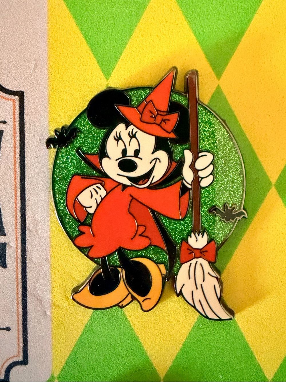 Disney Halloween Countdown Calendar Glitter Pin - Minnie Mouse